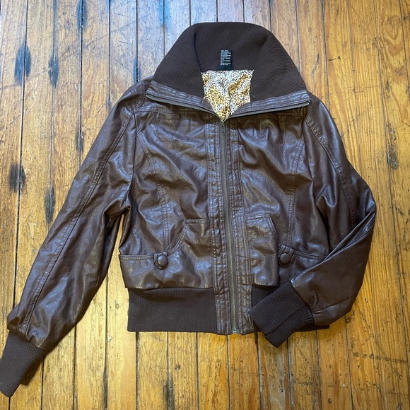 Brown Pleather Jacket ~ Rue21 - Picture 2 of 6